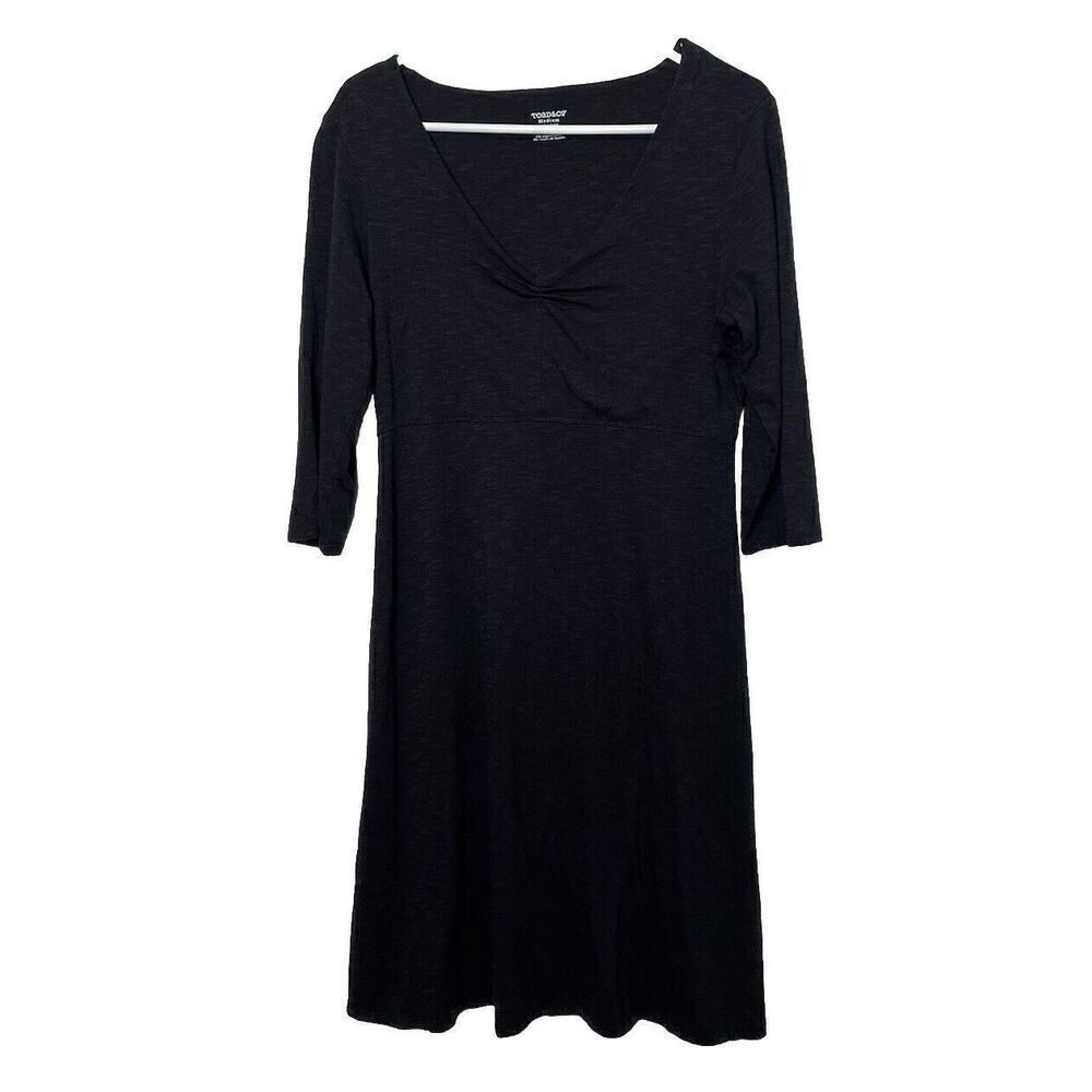 Toad & Co Women’s Size Medium M Rosalinda Dress in Black - Picture 2 of 13